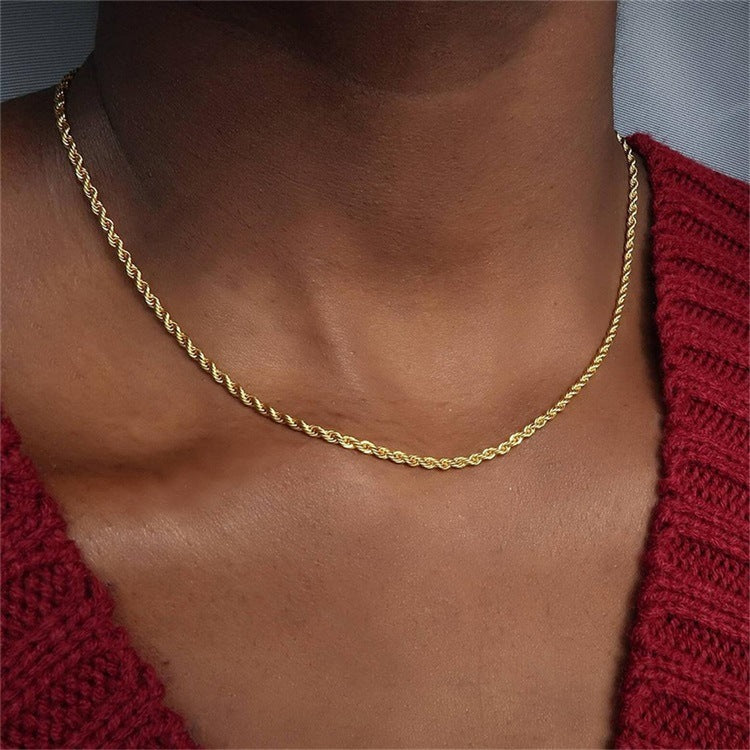 Classic Rope Twist Necklace