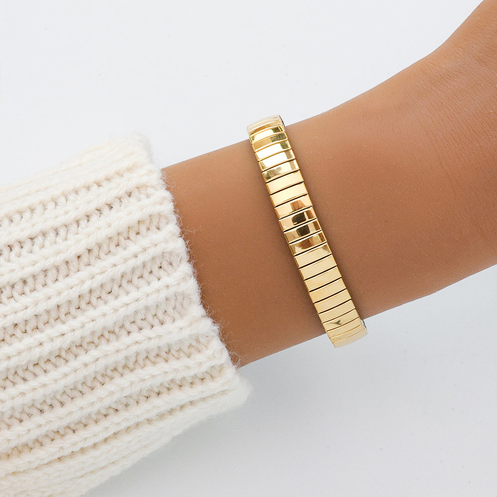 Elasticated Bracelet in Gold