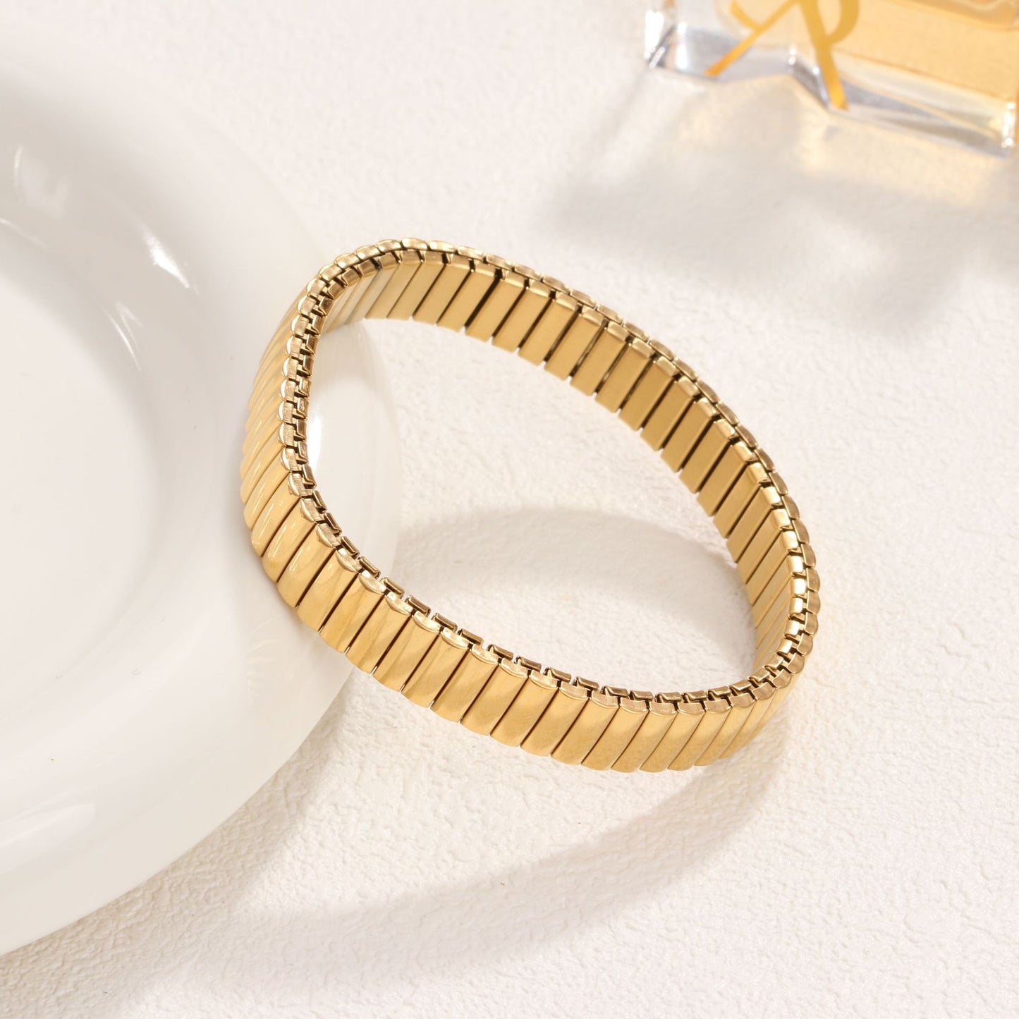 Gold Elasticated Bracelet