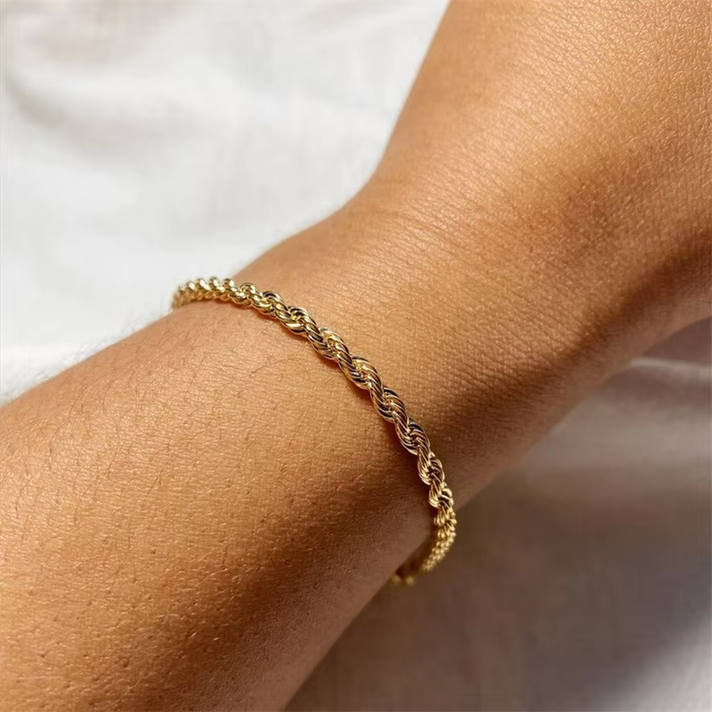 Rope Chain Bracelet in Gold