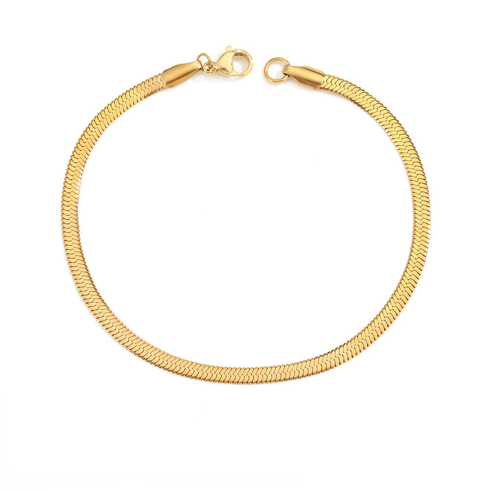 Snake Chain Bracelet in Gold