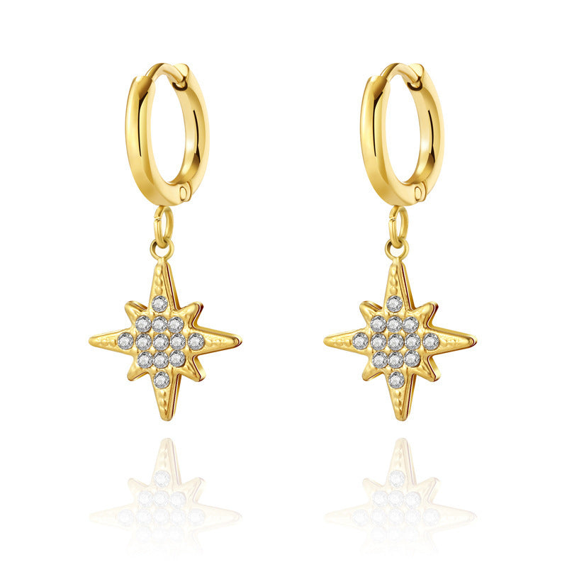 Star Cubic Zirconia Earrings