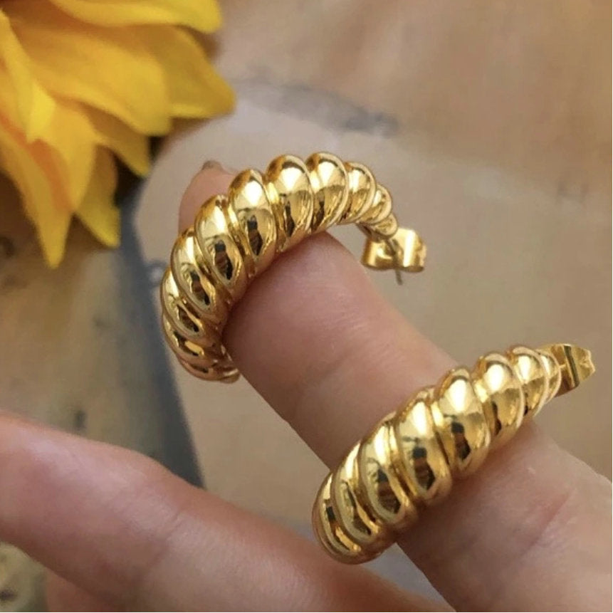 Twist Hoop Earrings