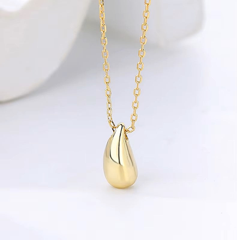 Delicate Pear Drop Pendant Necklace